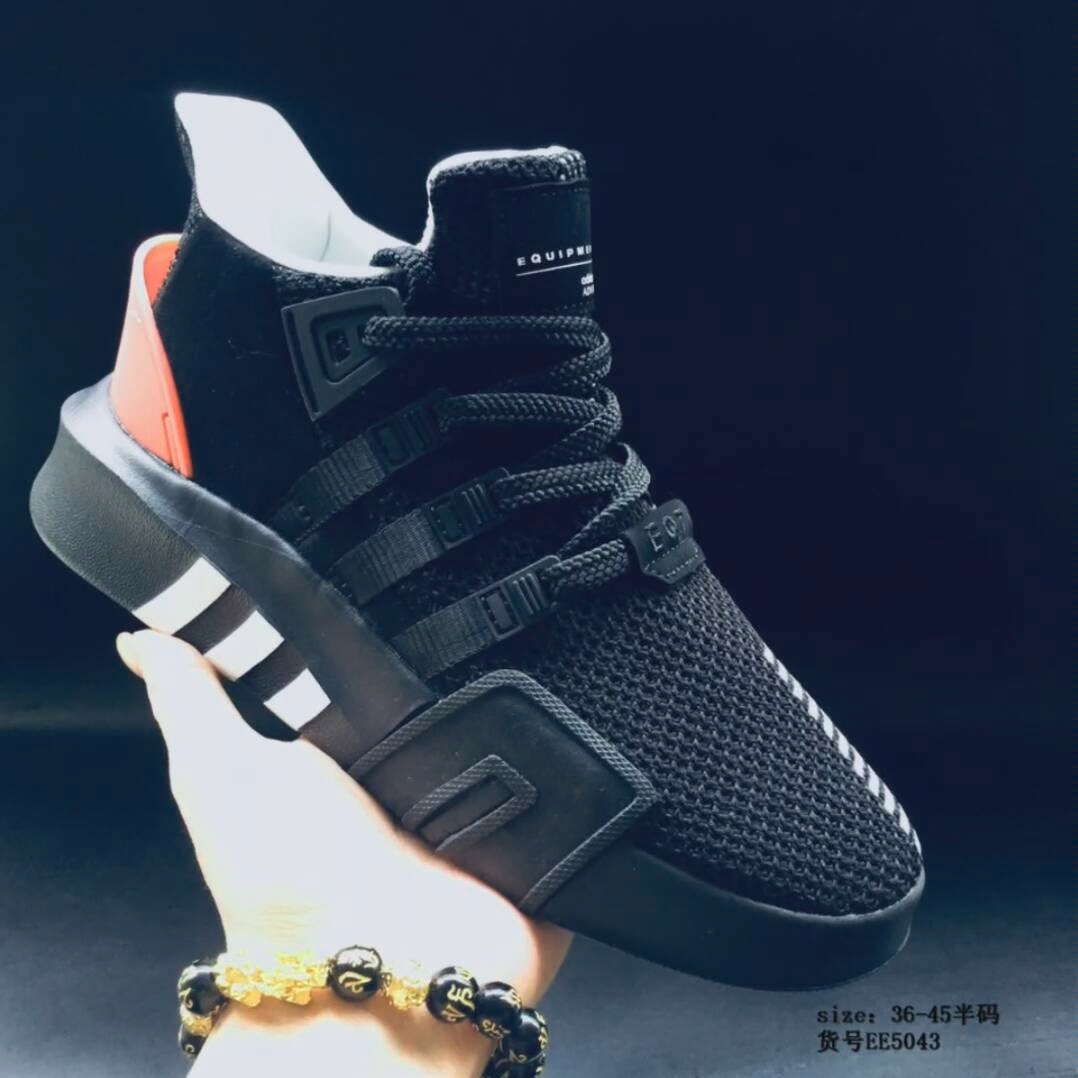 新配色 三叶草真标 半码 Adidas EQT Basketball ADV 系列街头篮球短筒针织慢跑鞋 货号:EE5043哔哩哔哩bilibili