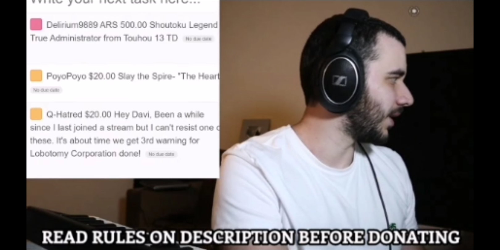 【生肉/直播】davi vasc听东方曲(圣德传说)