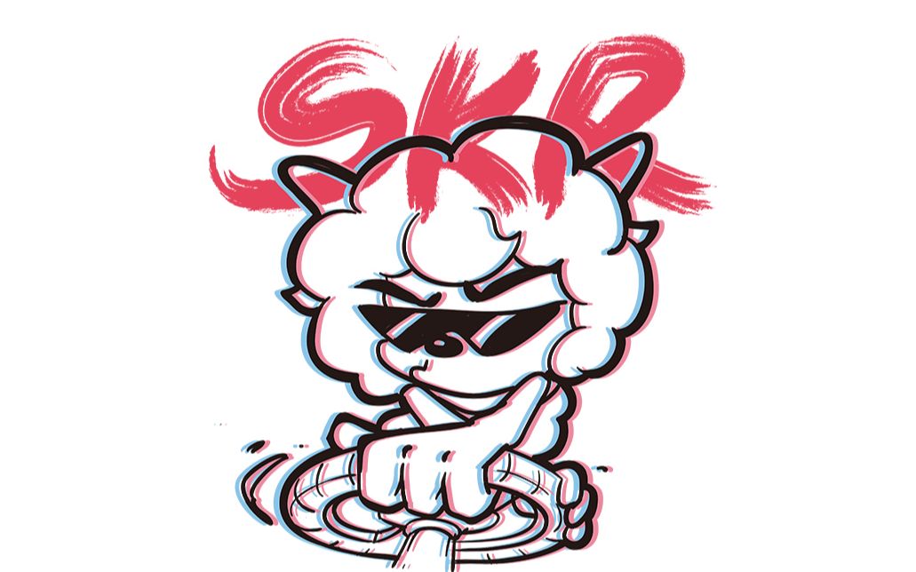 墨镜一戴,姿势一摆,谁说不是这条gai最帅的仔,skr~_哔哩哔哩 (゜-゜)