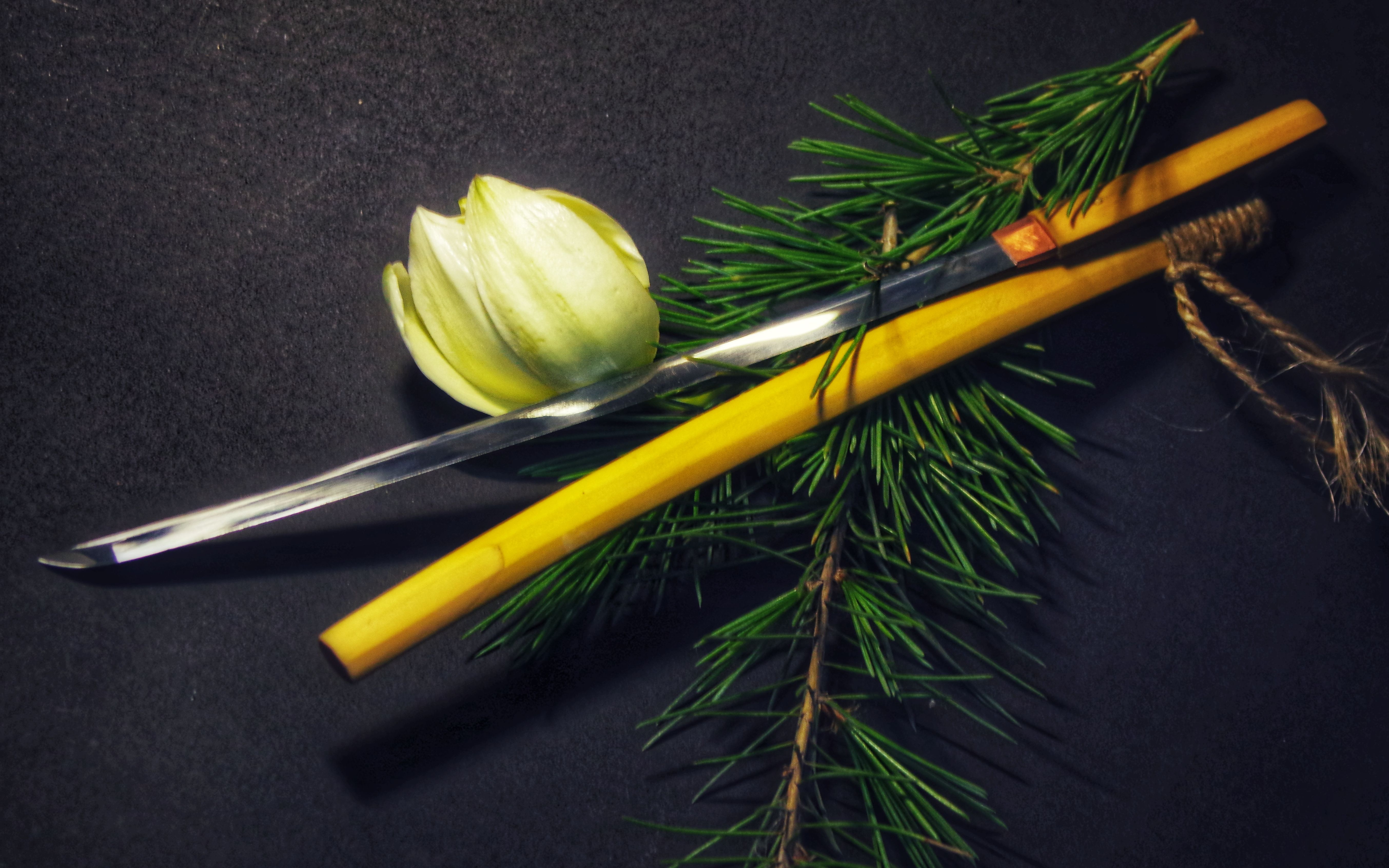 硬核手工铁手up制作的迷你日本刀微刀白鞘