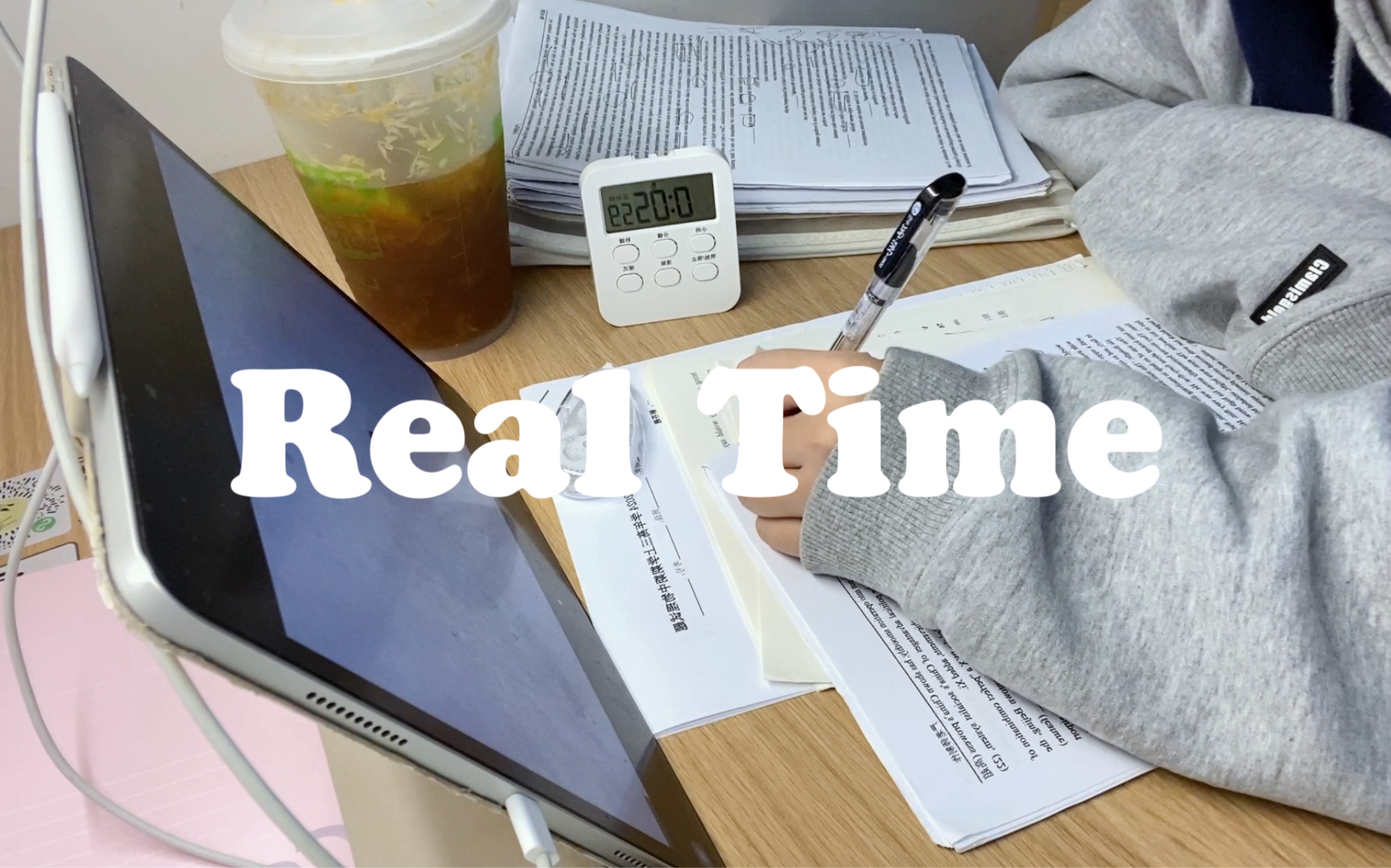Real Time|实时学习|纯音乐钢琴声bgm|for 40min|高三日常|自习室英语网课|studywithmetoday~-胖罐子 ...