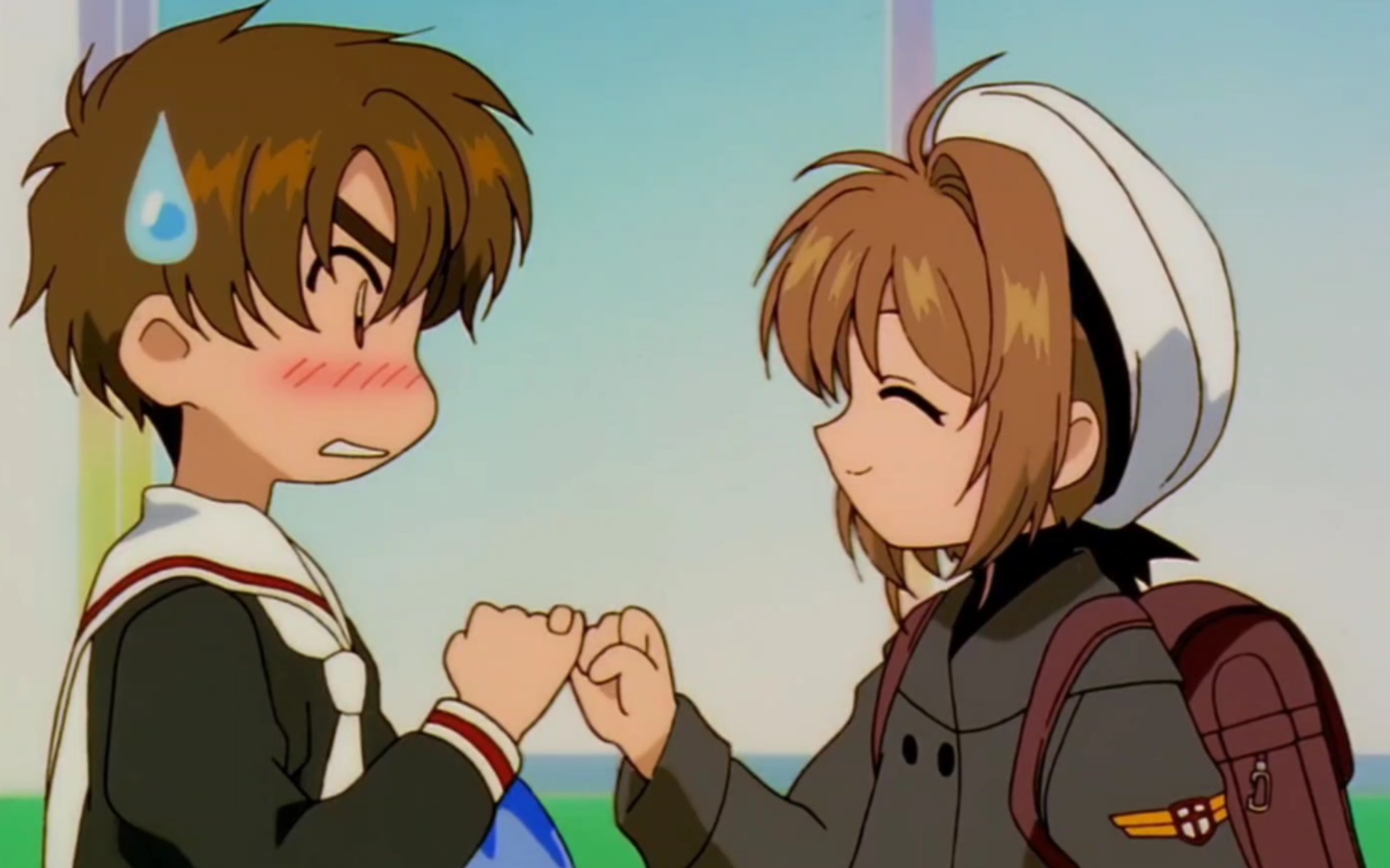 小狼害羞爆萌瞬间,脸红心跳的瞬间!【百变小樱魔术卡】