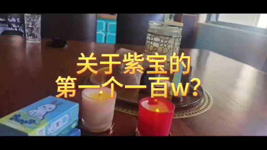 关于紫宝的第一个一百W?哔哩哔哩bilibili