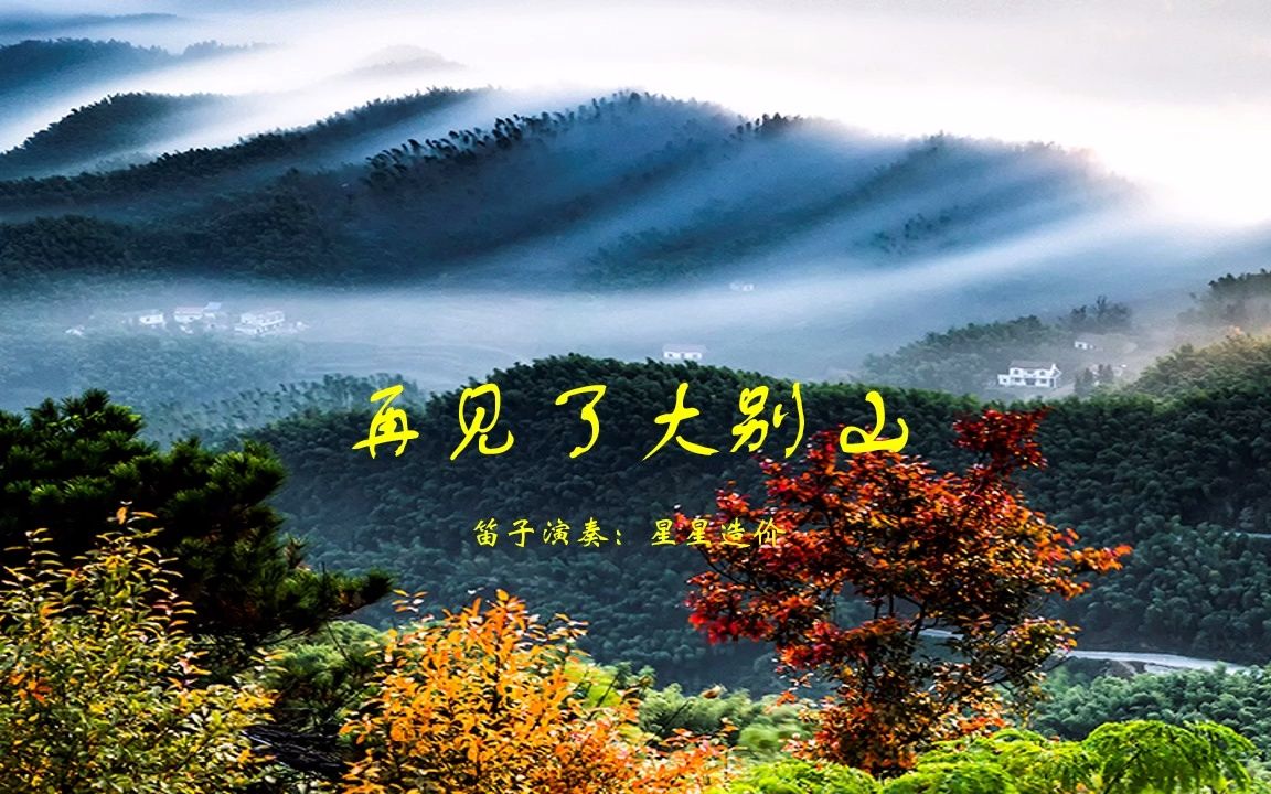 再见了大别山(竹笛)