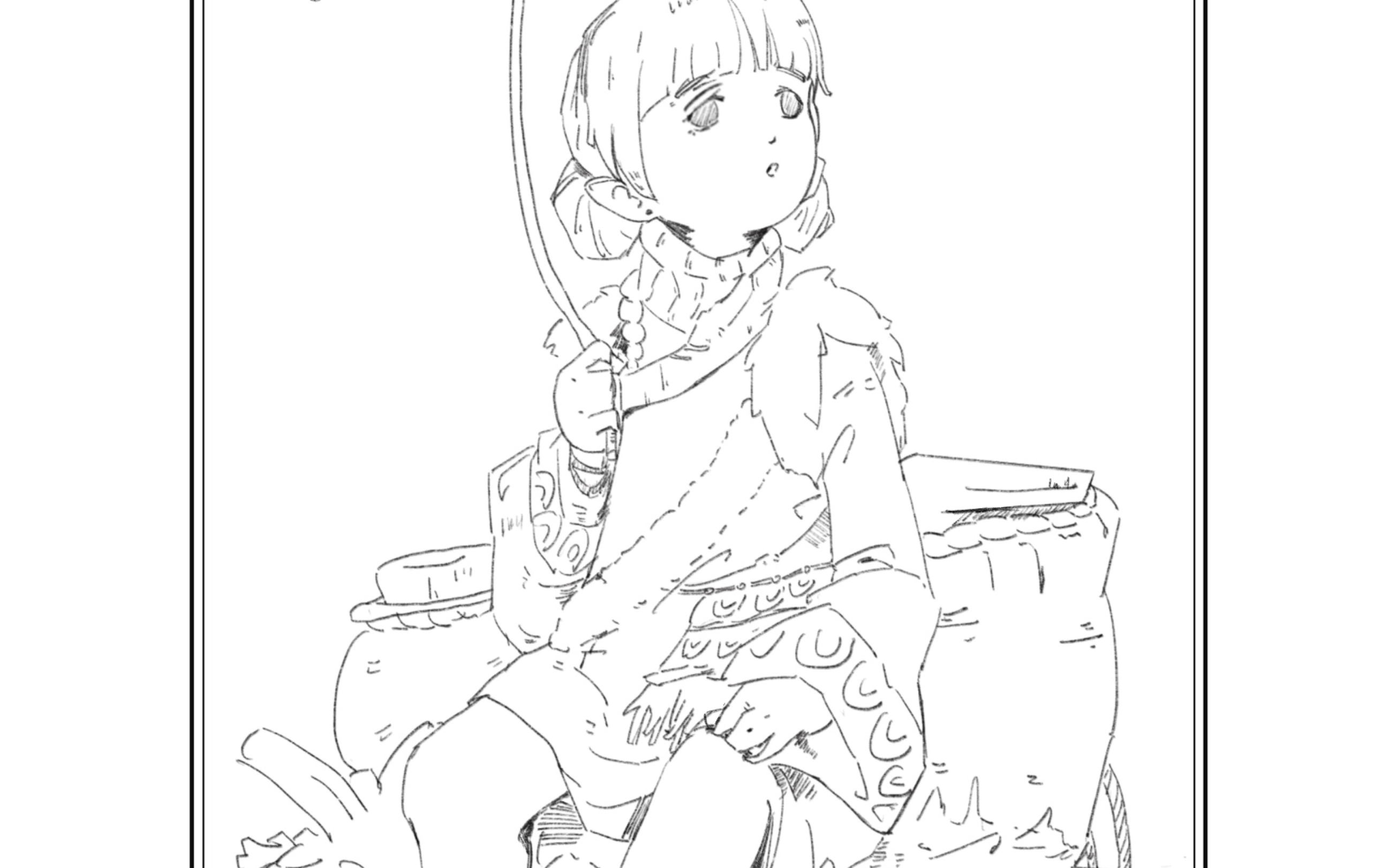 素小女孩嘿嘿嘿(临摹)