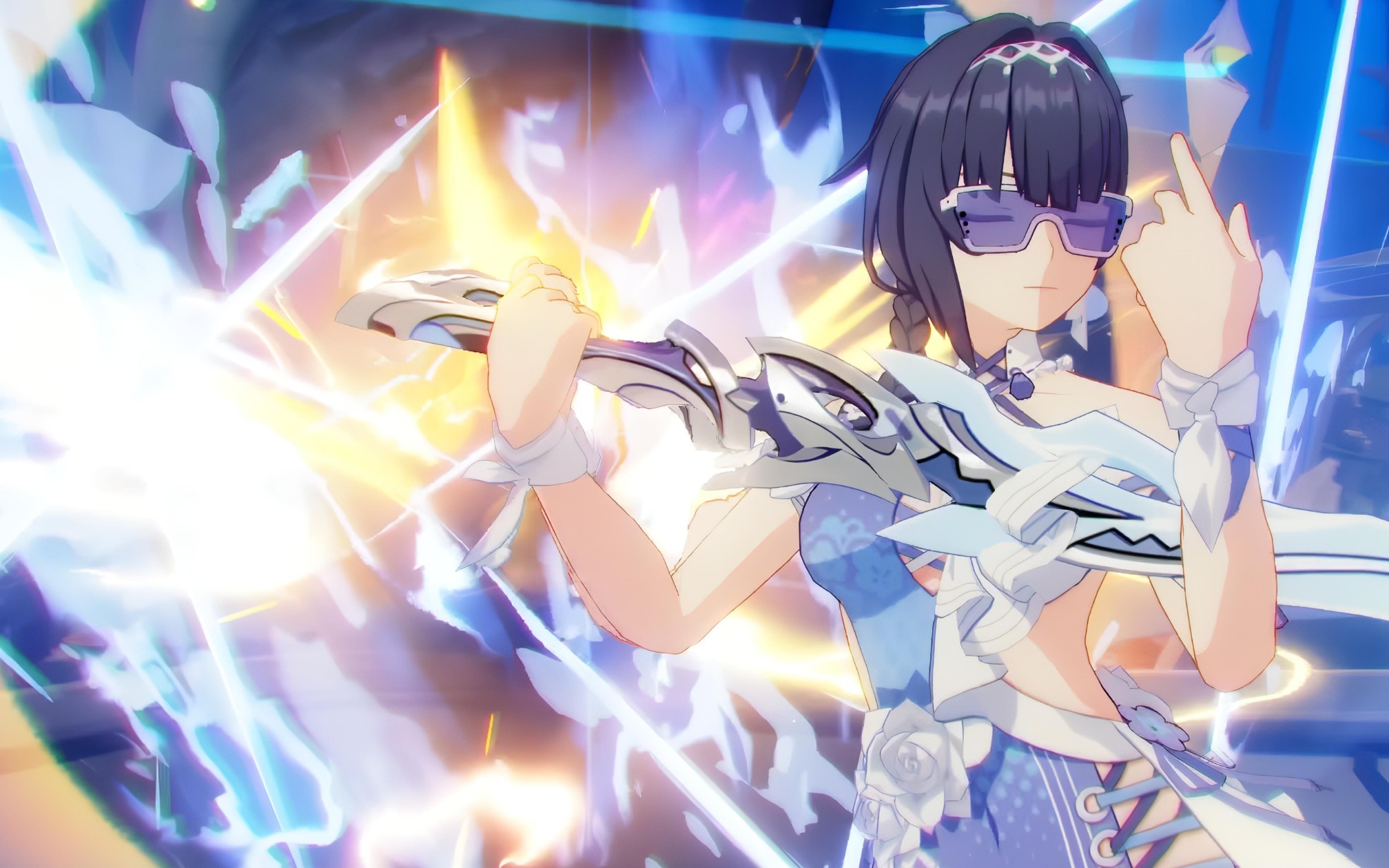 芽衣新皮肤试玩,清凉芽衣在线砍西瓜~这服装欣赏~太懂了《好清凉》