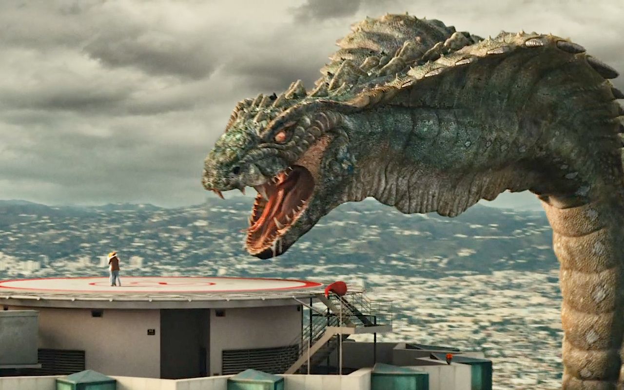 上古巨蟒闯入现代城市肆虐,东方龙勇斗恶蟒拯救人类