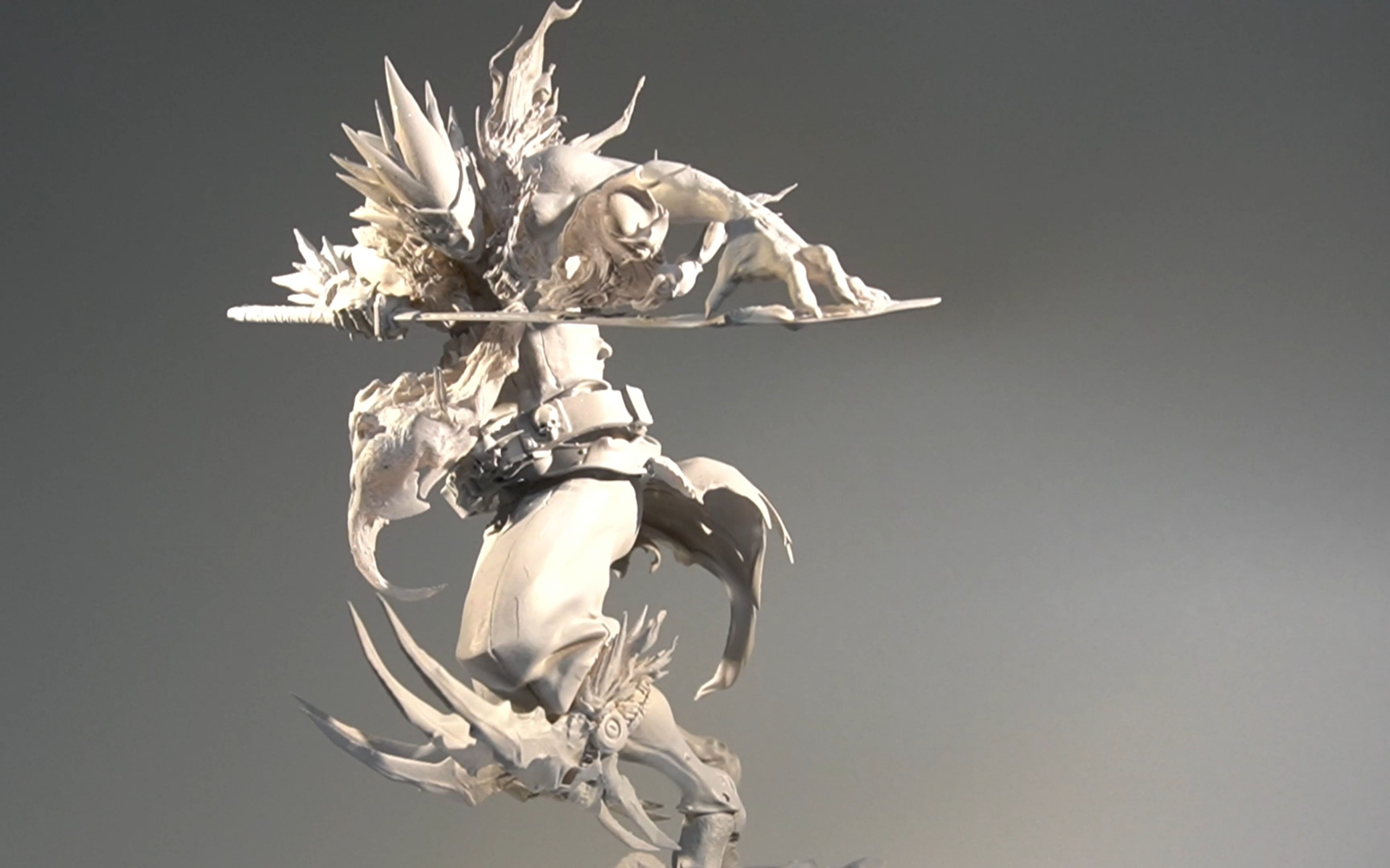 【手办制作】岂可修!dnf弑魂手办灰模展示