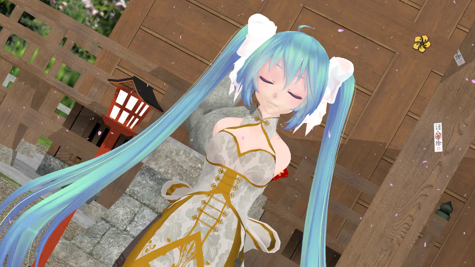 【mmd/桃花旗袍】初音未来