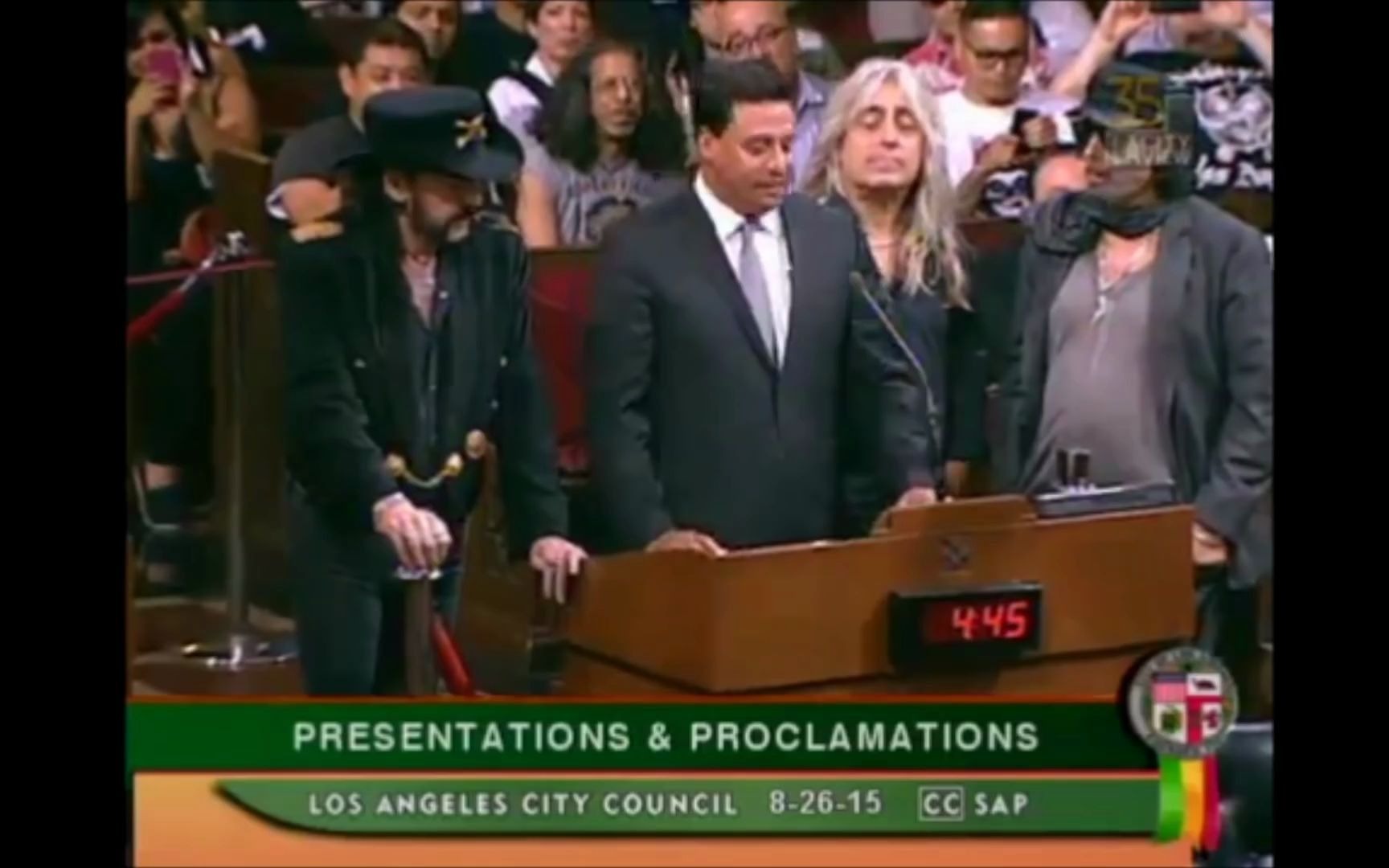 [图]Motörhead honored by Los Angeles City Council (2015)