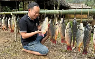 Download Video: 野外生存，小伙在野外开荒3000平土地，建房养鸡喂养，成功实现吃肉自由