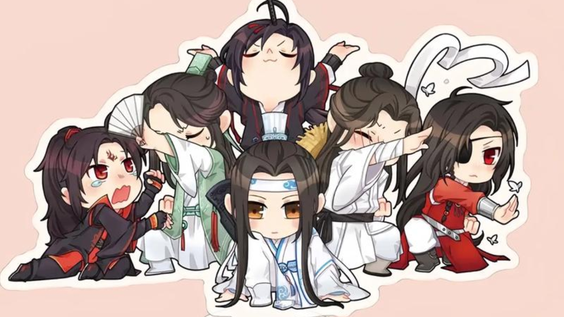 墨家三宝可爱壁纸来咯