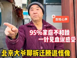 下载视频: 北京大爷聊拆迁腾退怪象，直言95%家庭因此不和谐，一针见血