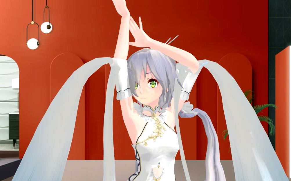 洛天依舞蹈/燕无歌/是七叔呢/mmd模型机动战士牛肉/皓月chloe_哔哩