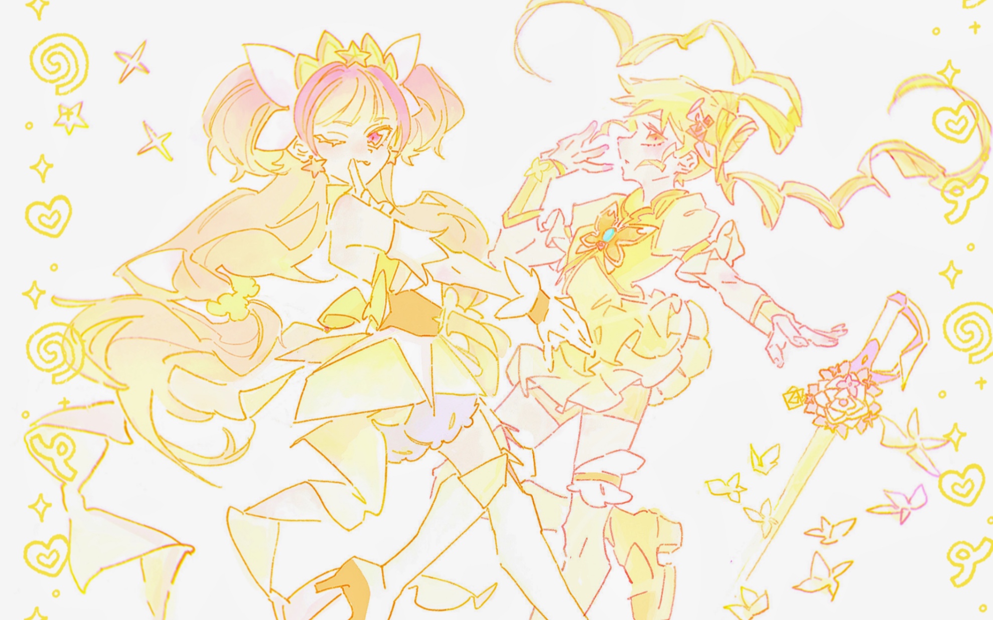 光之美少女〗☆cure twinkle×77cure lemonade 童工贴贴