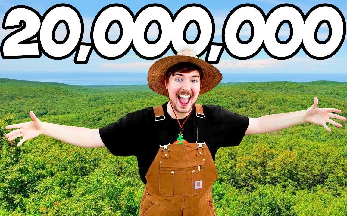 【mrbeast 精选】种植2000万棵树,有史以来最大慈善项目!