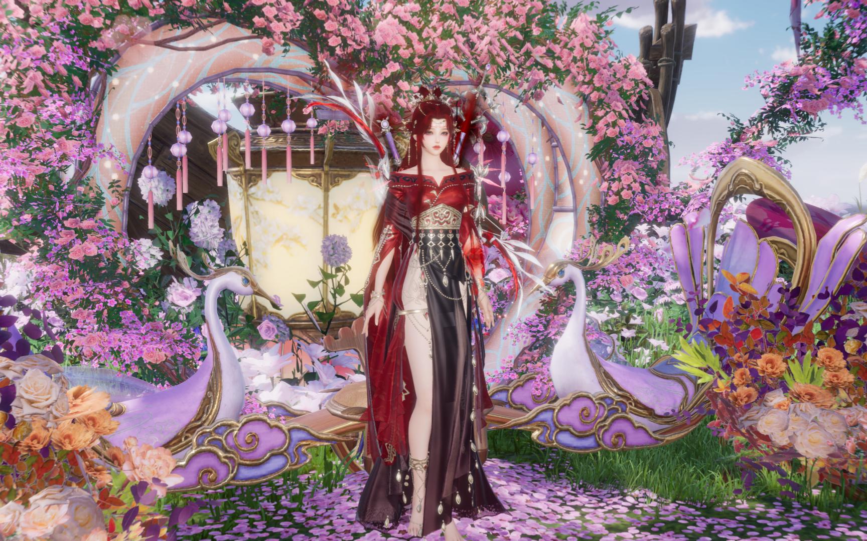 剑网3新奇遇莫负初心红蓝挂件对比