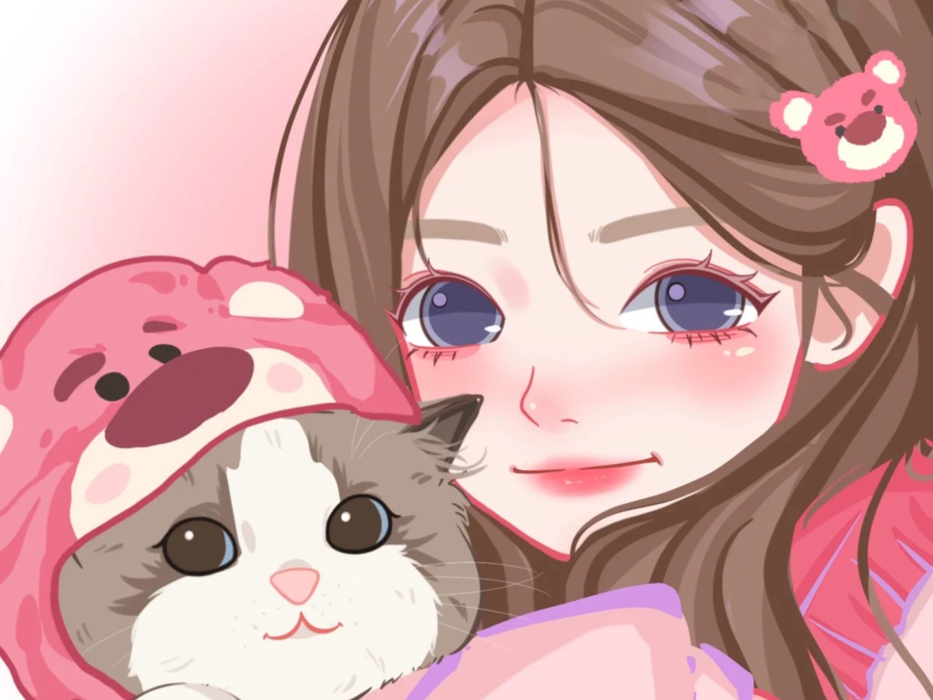 procreate半厚涂头像线稿和上色