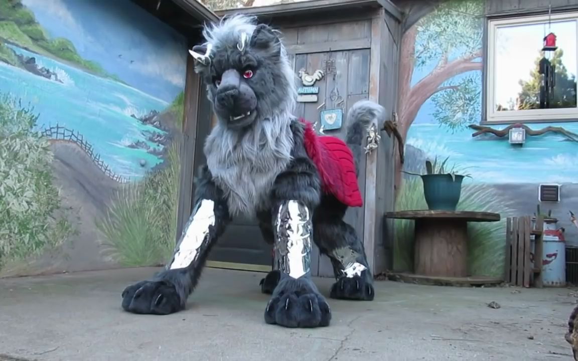 silvermane - dragon cat quadsuit