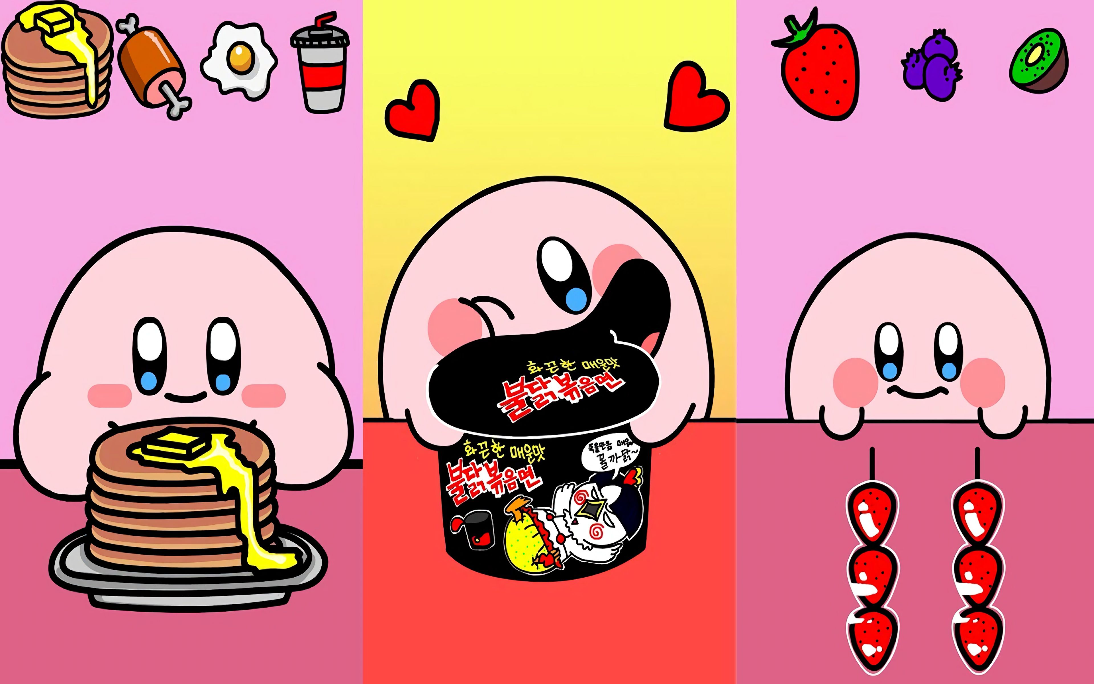 卡比的食物表情符号游乐场 合集篇【小视频·星之卡