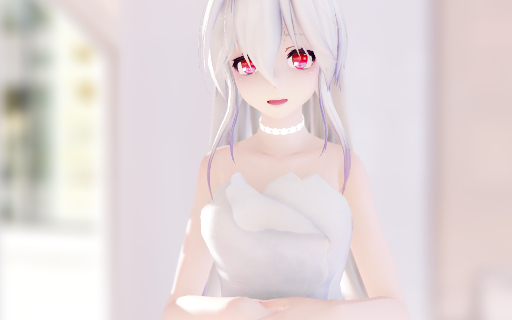 [图]【MMD/60fps】最美的歌送给最爱的人，我愿意就这样静静的看你一辈子 纯白弱音Departures~あなたにおくるアイの歌~