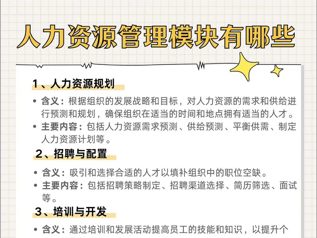 人力资源管理模块有哪些 #人力资源 #hr #干货分享 #企业管理哔哩哔哩bilibili