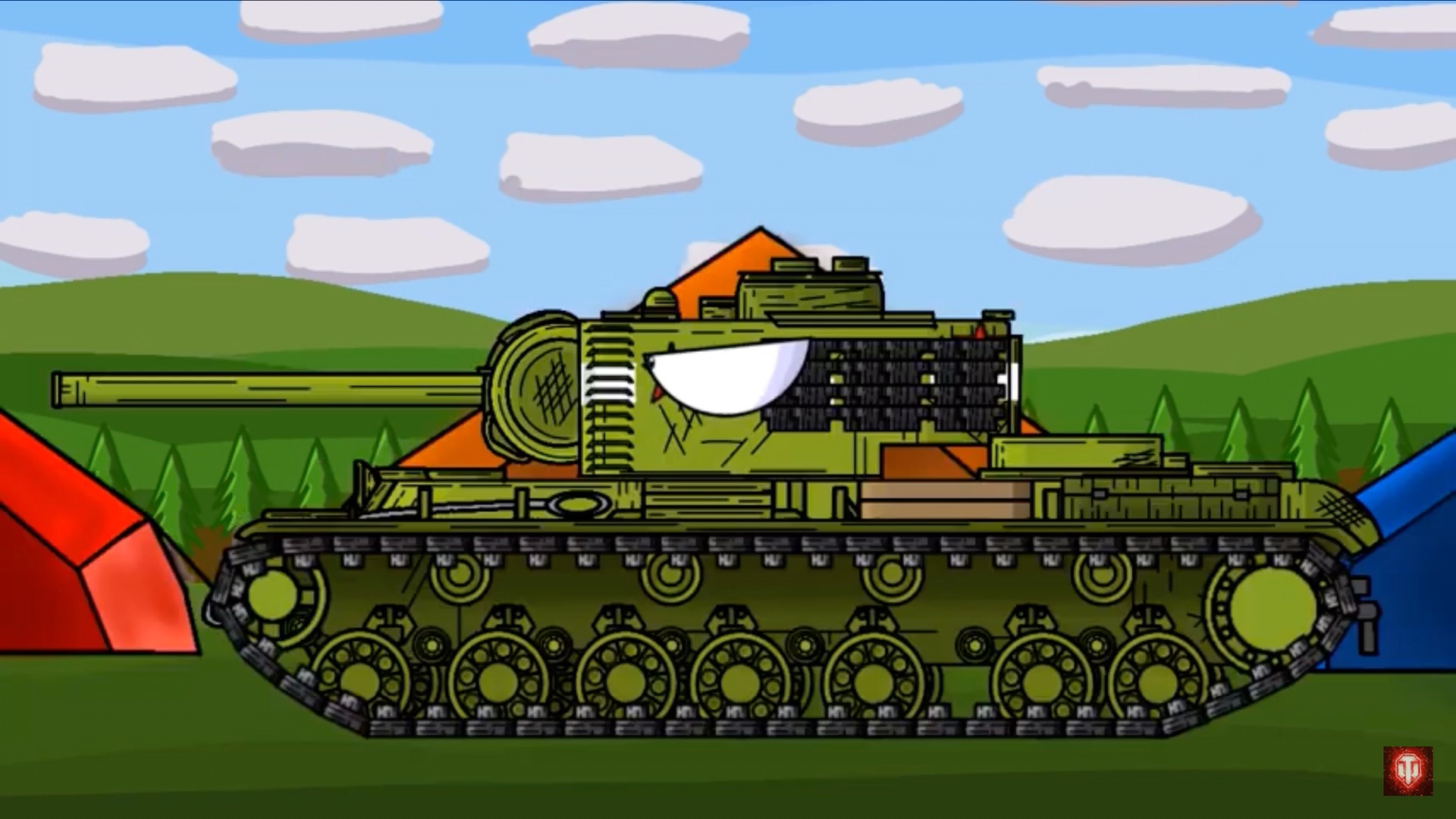 搬运坦克动画;kv45