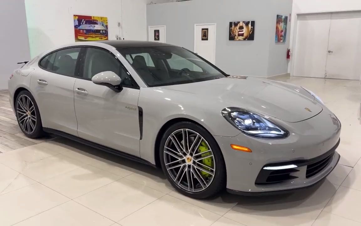 2022款保时捷帕拉梅拉水泥灰版静态体验,太帅气了!_哔哩哔哩_bilibili