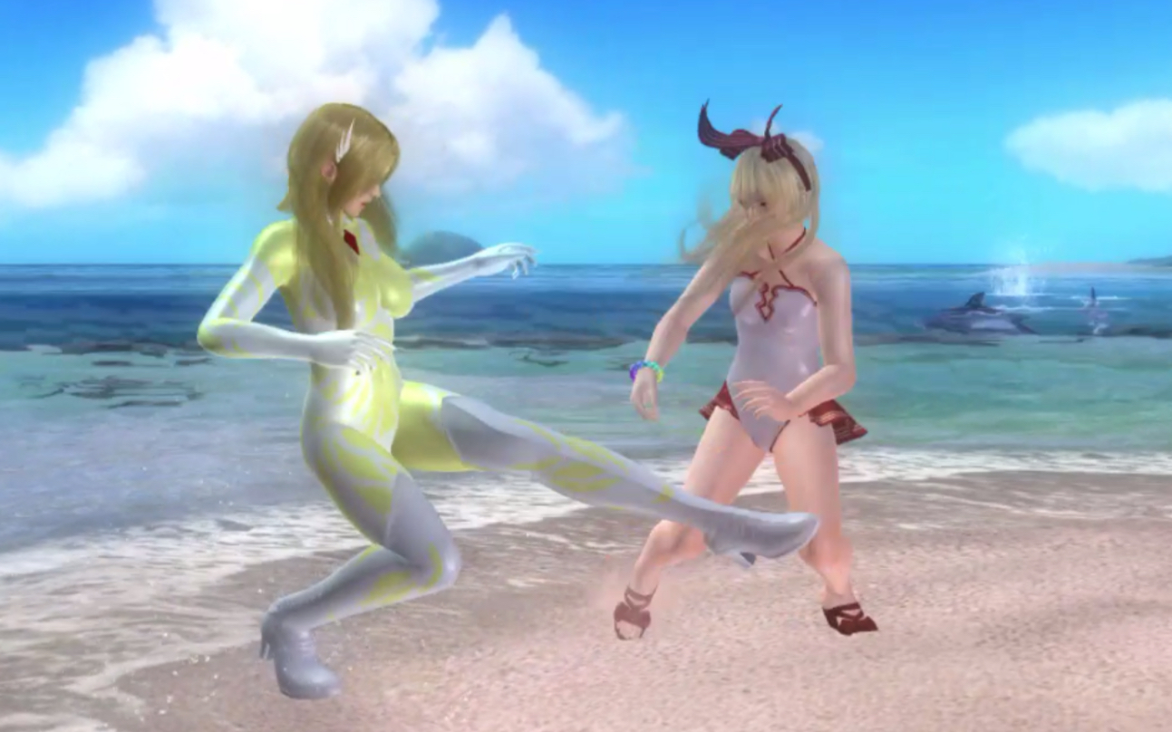 doa5海莲娜vs玛丽和惠香