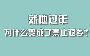 Video herunterladen: 就地过年为什么变成了禁止返乡？