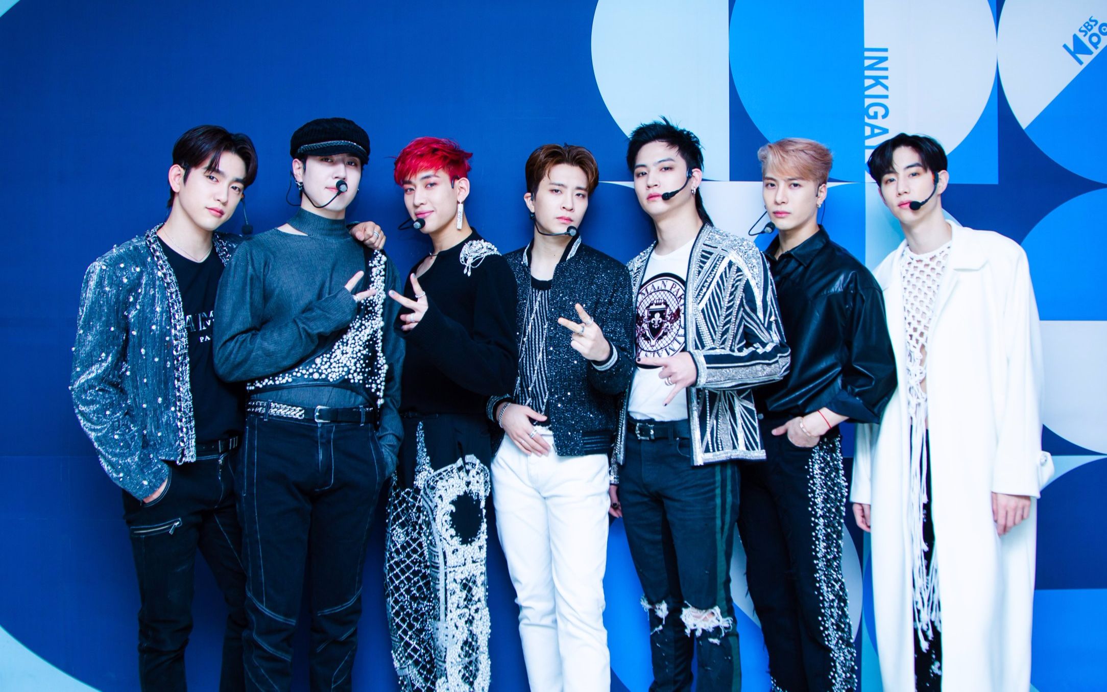 got7舞台帅爆了lastpiece人气歌谣回归舞台201206