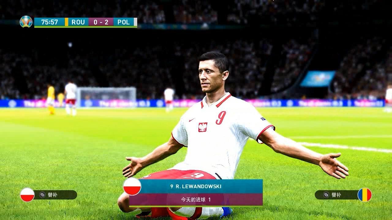 实况足球2021欧洲杯八分之一决赛罗马尼亚vs波兰