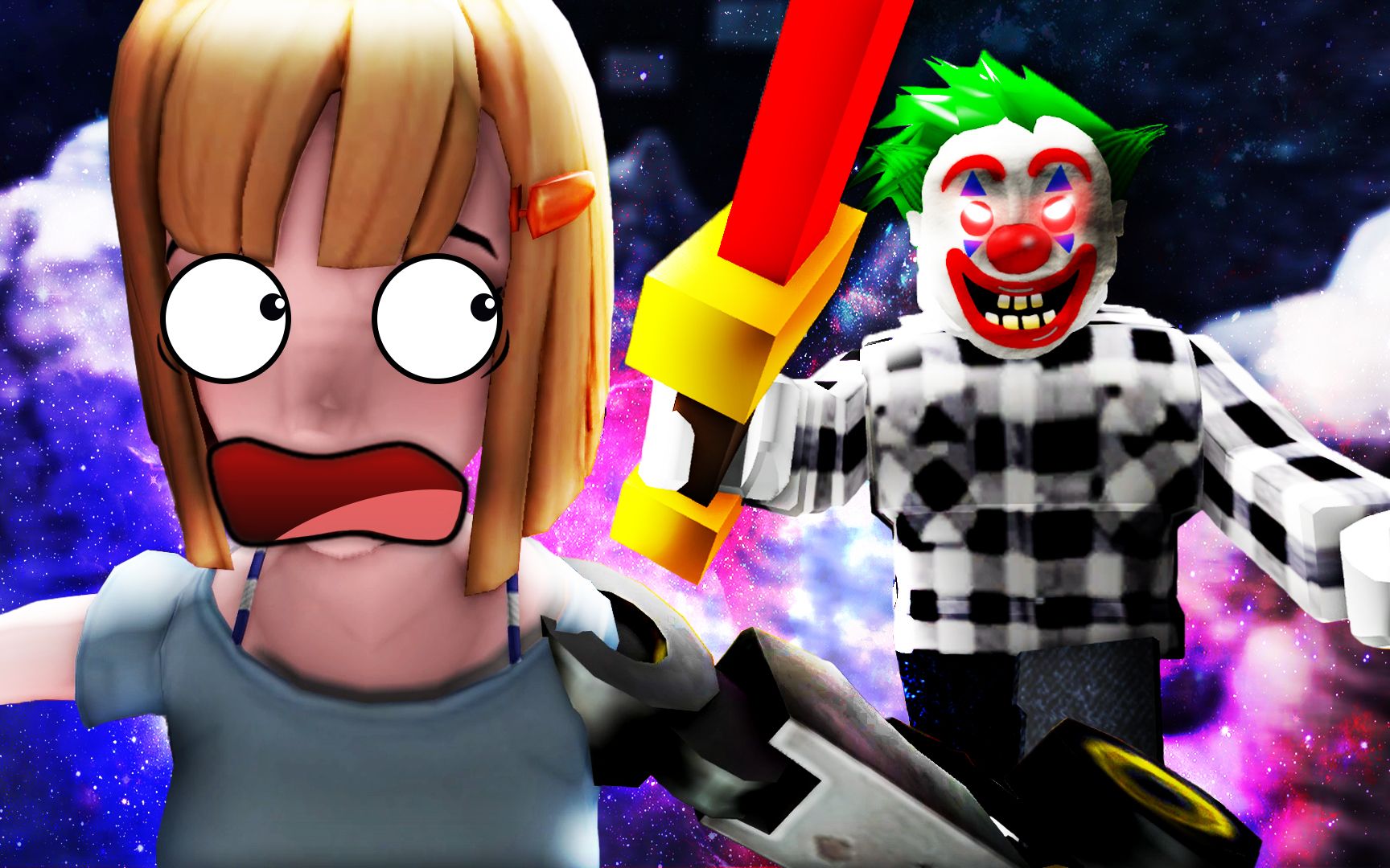 躲避恐怖小丑的追擊!【roblox】