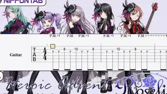 Guitar Tab Nesshoku Starmine 熱色スターマイン Bang Dream バンドリ Roselia ギター Tutorial 哔哩哔哩 Bilibili