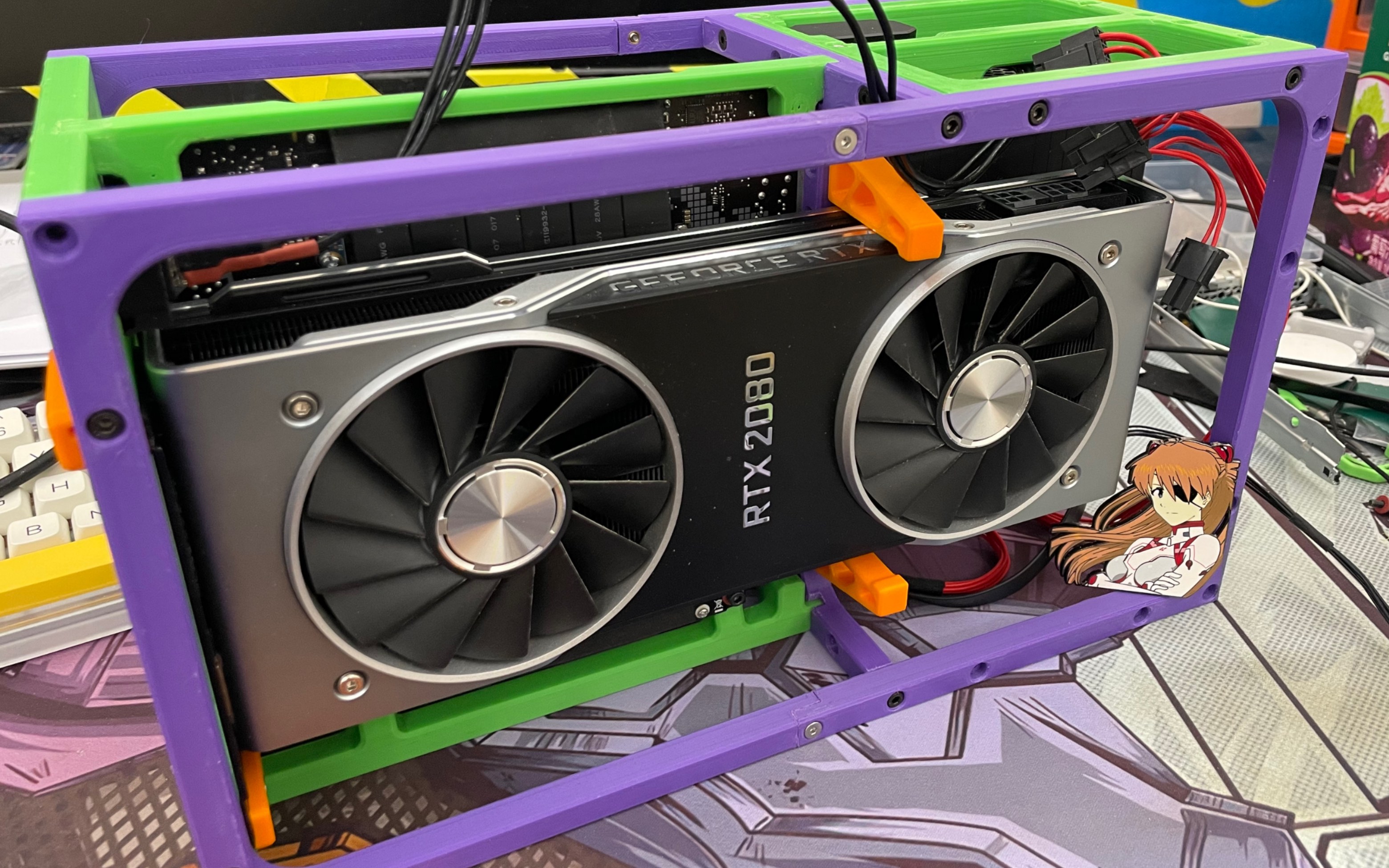 概览框架a4机箱的小升级以及没有联名的eva初号机配色