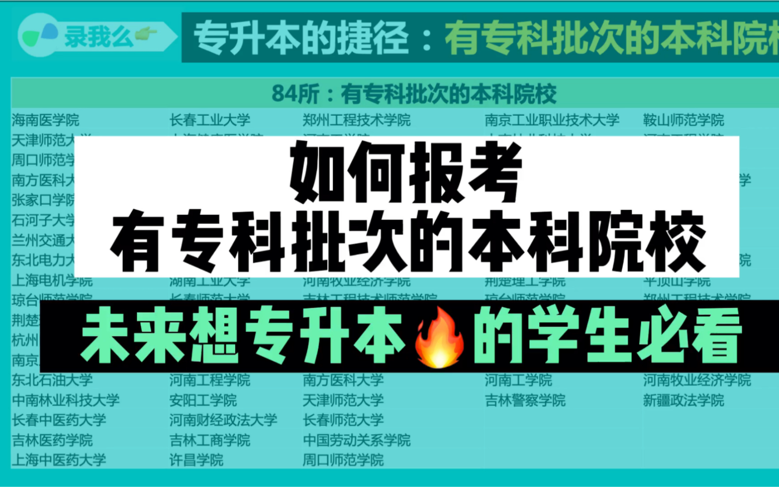 未来专升本的捷径:手把手教你报考有专科批次的本科院校,这3大优势明显哔哩哔哩bilibili