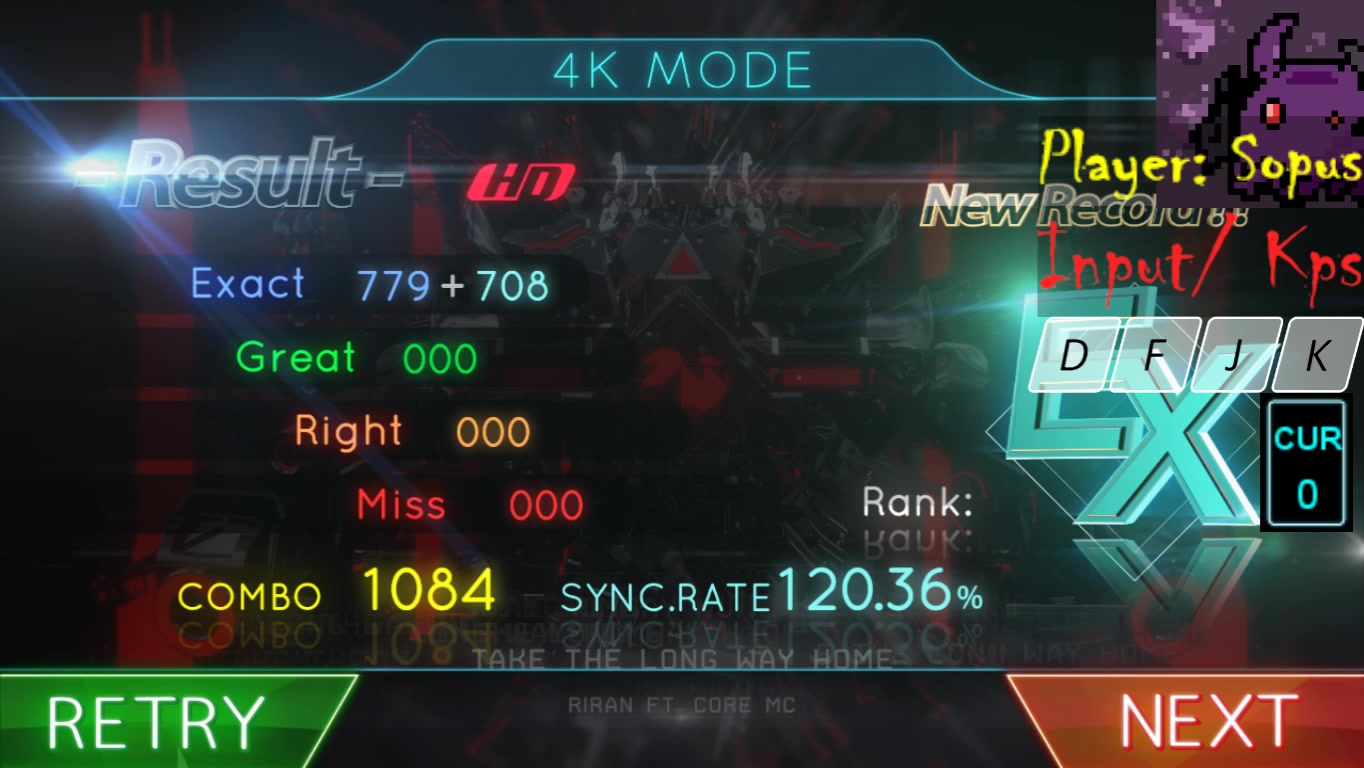 [图][MUSYNX] Take The Long Way Home (Hard) - All Exact (4K Mode)