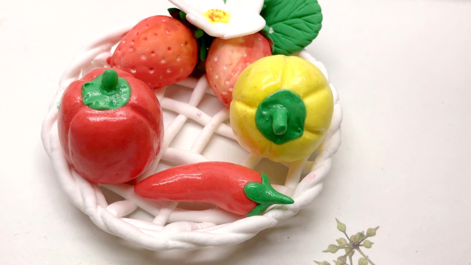 儿童亲子手工《粘土辣椒》五一在家有粘土就