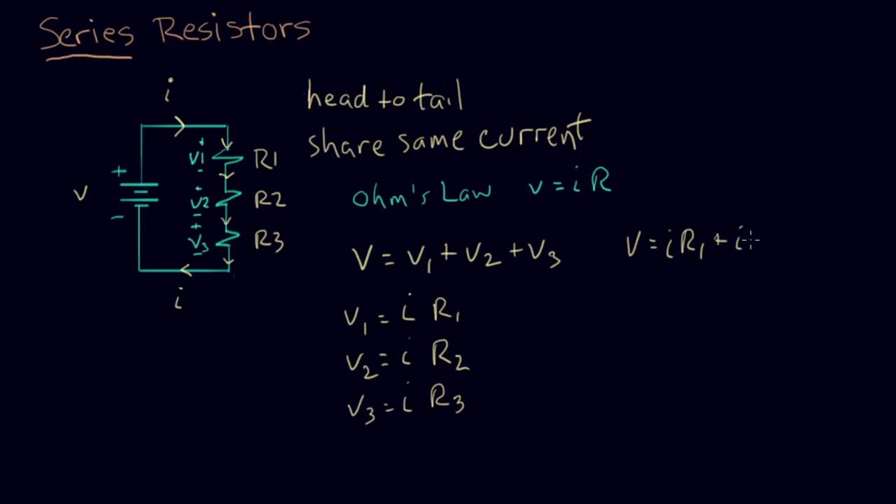 【可汗学院】【电气工程】【英文】09.串联电路 Series resistors Circuit哔哩哔哩bilibili