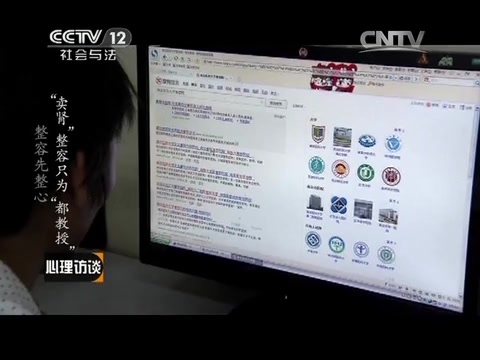 [图]《心理访谈》20140905“卖肾”整容只为“都教授”