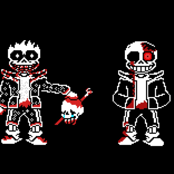 Horror Sans VS Insanity Sans Power Levels 