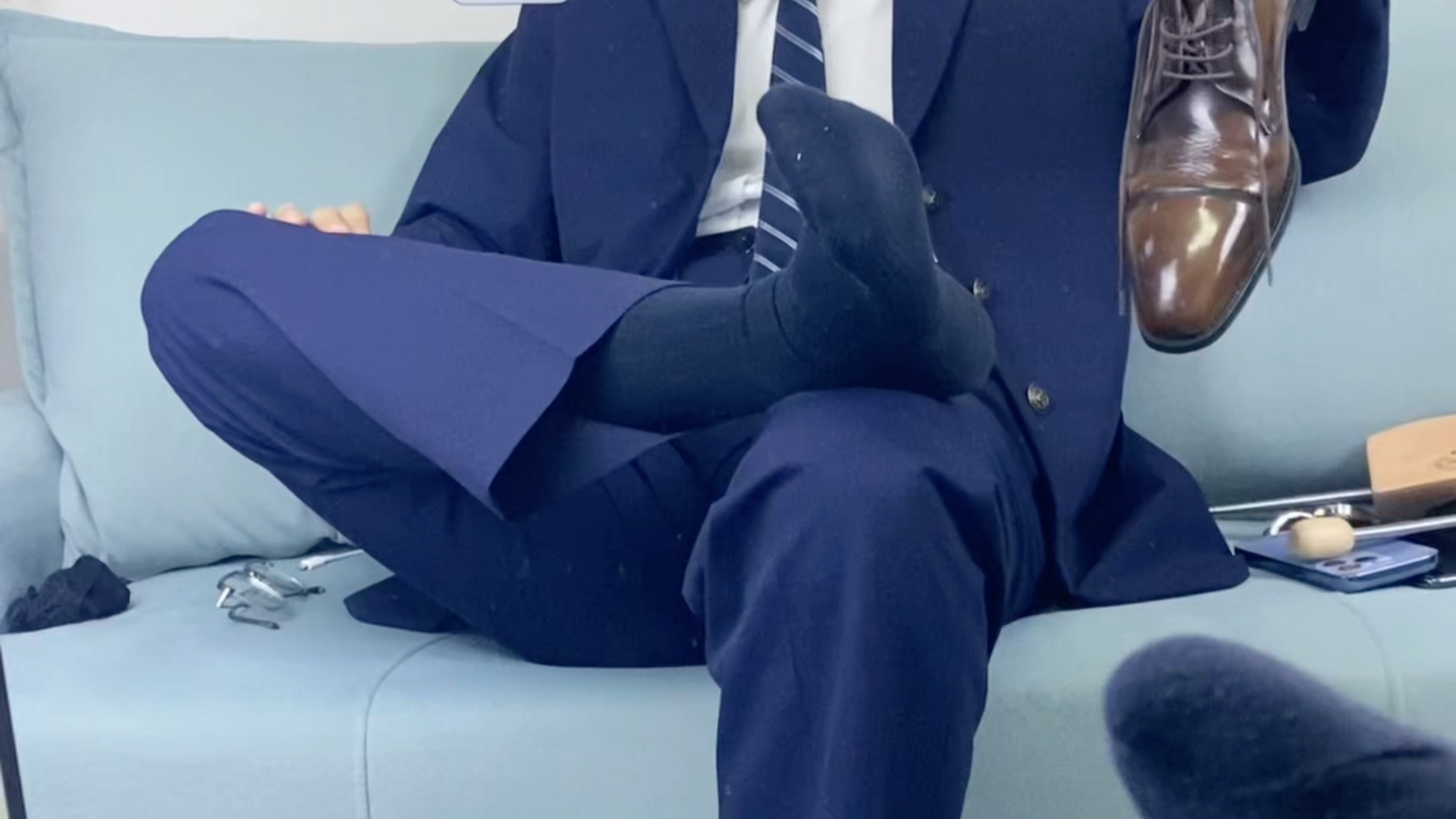 正装皮鞋 正装男 正装控 正装黑袜 西装黑袜