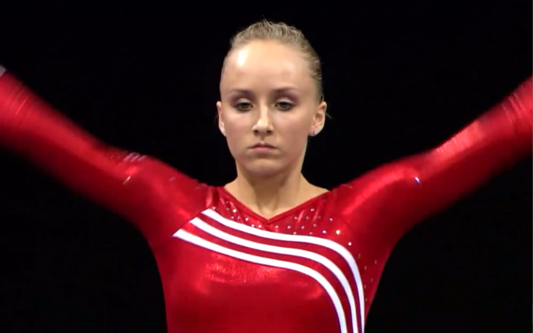 nastia liukin柳金2008年pacific rim championship平衡木成套表现