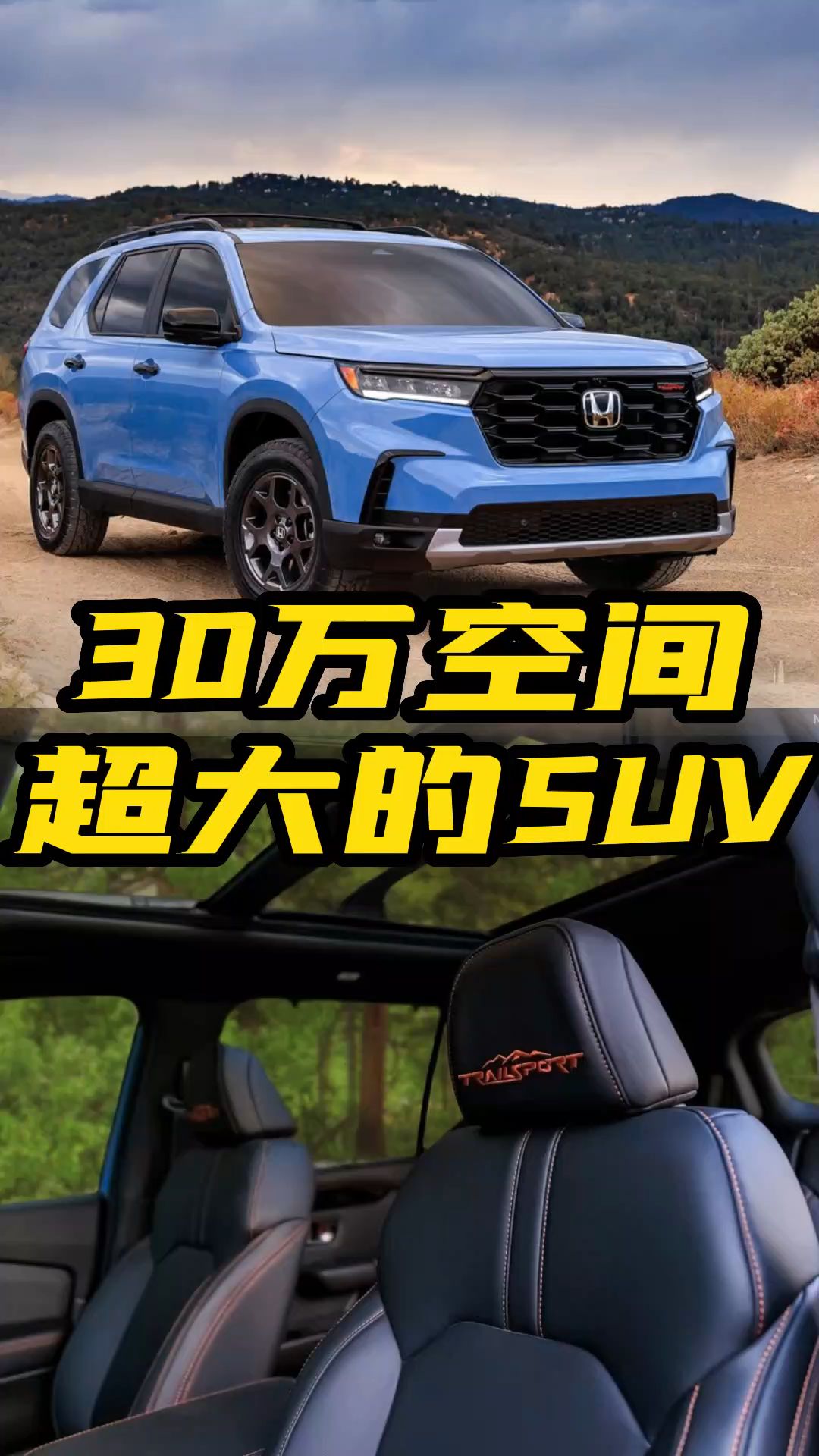 30万空间超大的suv