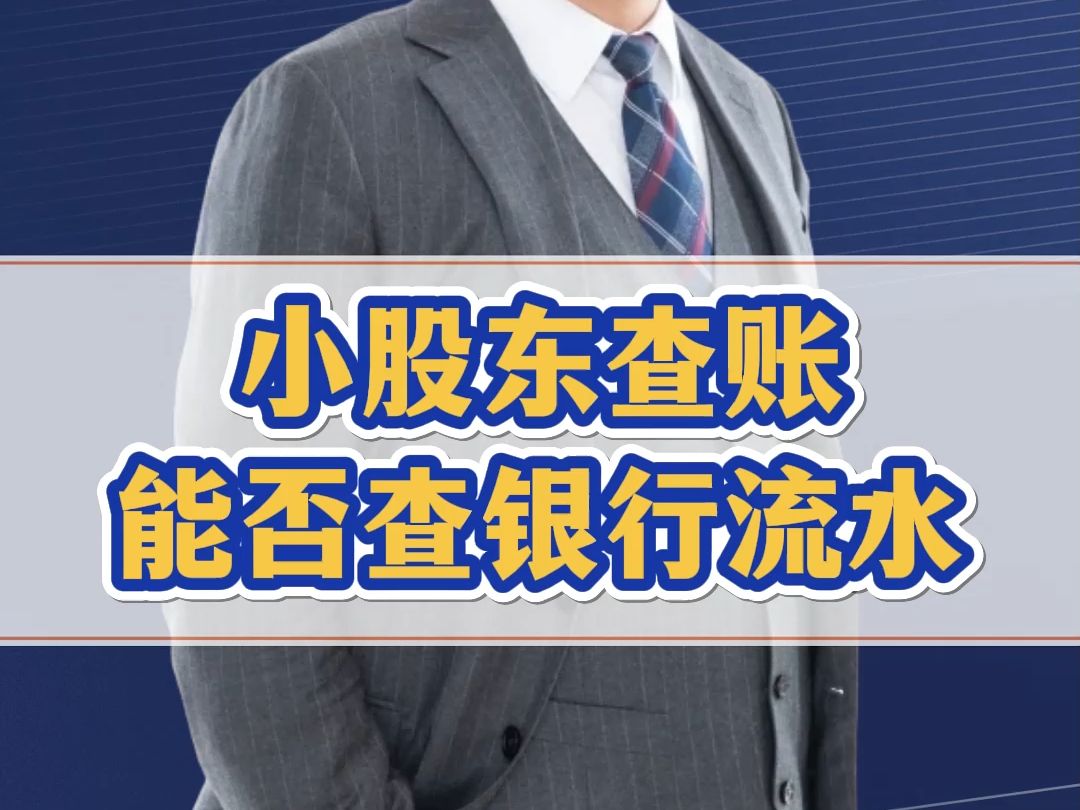 小股东查账能不能看银行流水?3种情况要格外注意哔哩哔哩bilibili