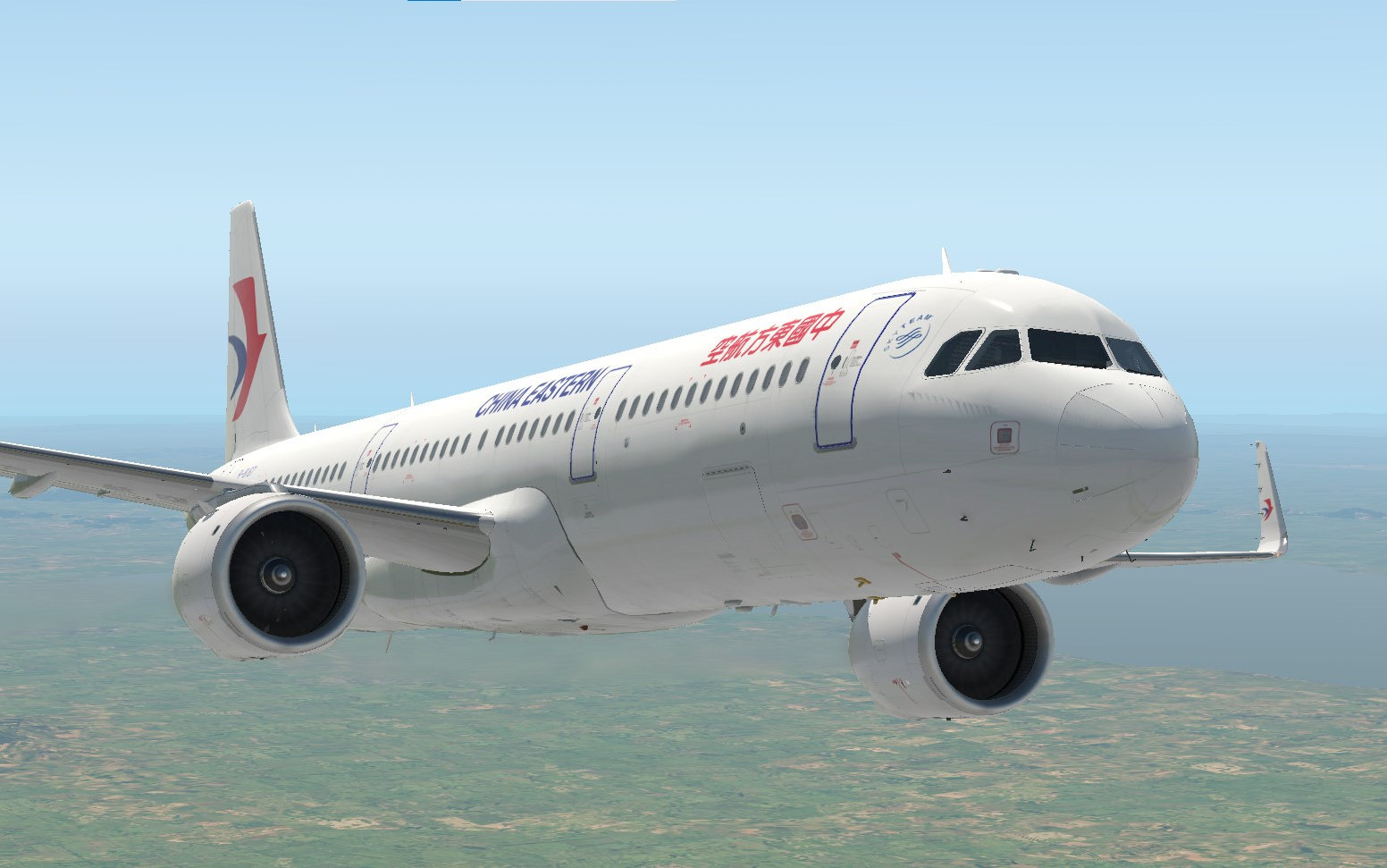 【x-plane11】东航空客a321 降落鄂尔多斯伊金霍洛跑道31