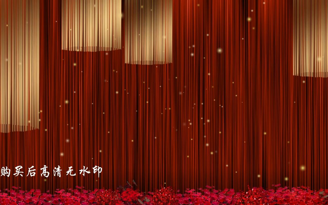 红色幕布粒子闪动戏曲相声评书三句半小品晚会舞台背景视频素材