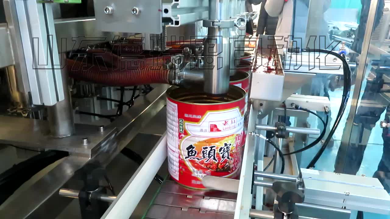 桶装大剂量辣椒酱灌装机 剁椒酱灌装机生产线_哔哩哔