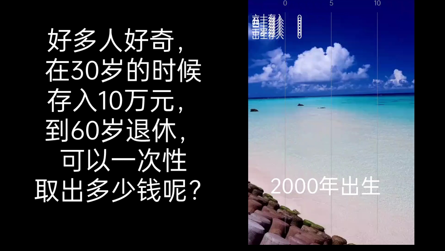 20岁的时候存入10万块银行定期存款,到60岁可以一次性取出多少钱?哔哩哔哩bilibili