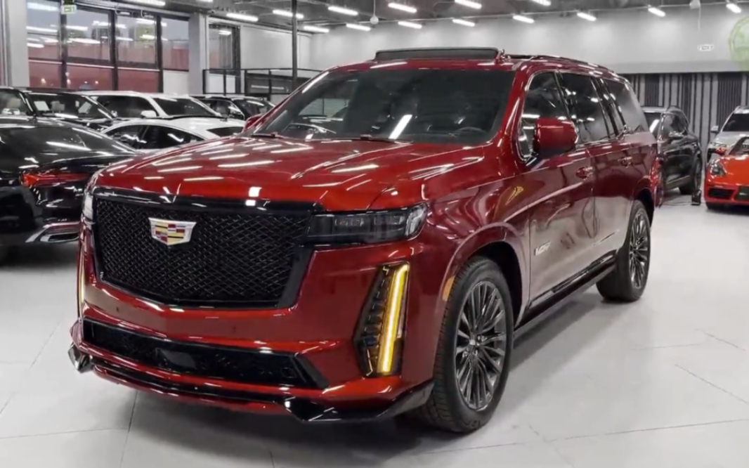 2024款凯迪拉克凯雷德v 排气声音 外观和内饰细节